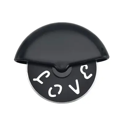 Okrogel rezalnik za pico iz nerjavečega jekla Black