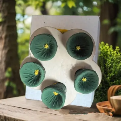 Fontana za čebele iz umetne smole v obliki rože (komplet 2 kosov) Green