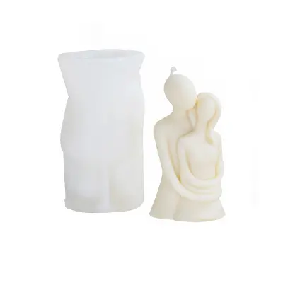 Silikonski kalup za sveče z objemajočim parom - DIY dekoracija doma