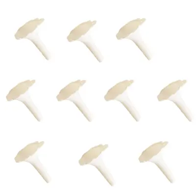 Komplet 10 mini lijajev - majhni plastični lijaki za eterična olja, parfume in tekočine White