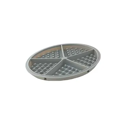 Silikonski model za vaflje - Okrogel siv pekač za DIY vaflje