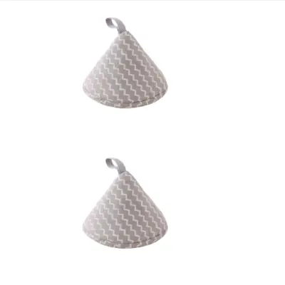 Toplotno odporni prijemalniki za pokrove posod - Komplet 2 bombažnih kuhinjskih rokavic Grey