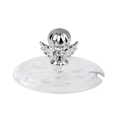 Srebrn pokrov za skodelico proti prahu - univerzalna velikost  L