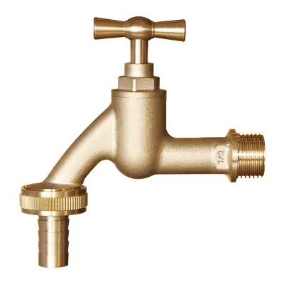Medenin priključek za vodno pipo 1/2"x3/4" za uporabo na vrtu