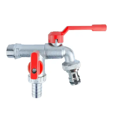 Medeninasta dvojna pipa s hitro povezavo   Model 3