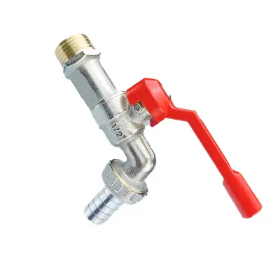 Dvoglava vodna pipa iz rdeče medenine z adapterjem za šobo   Model 5