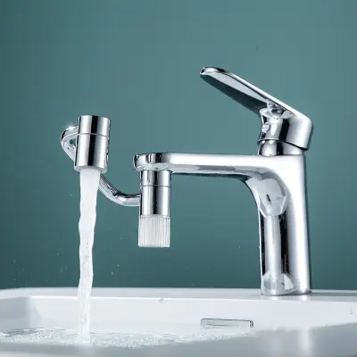 Raztegljiva pršilka za pipo s filtrom - srebrna obdelava