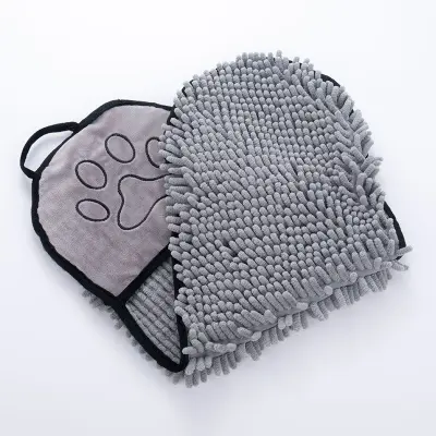 Brisalna brisača za hišne ljubljenčke iz šenila Grey