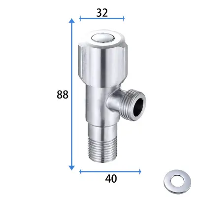 Kotni ventil iz nerjavečega jekla 304 z bakrenim jedrom in steblom