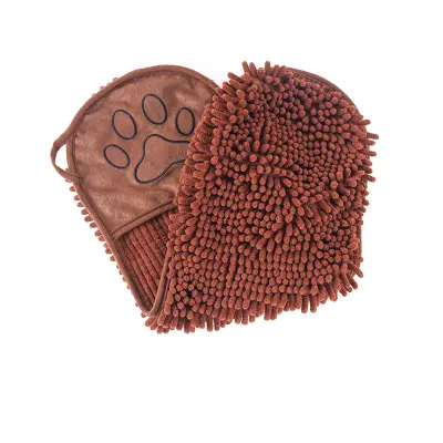 Brisalna brisača za hišne ljubljenčke iz šenila coffee