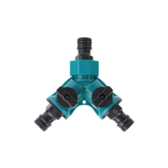 Premium Y Razdelilnik za Cev - 2-Smerni Adapter za Pipo z Ventilom