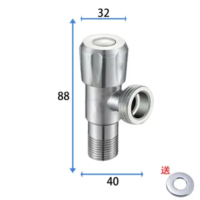 304 Nerjaveče Jeklo Diamantni Kotni Ventil z Bakrenim Jedrom