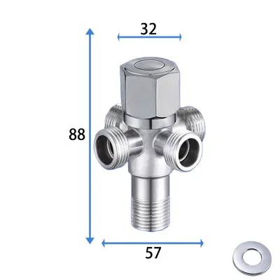 Kotni ventil iz nerjavečega jekla 304 z bakrenim jedrom in steblom