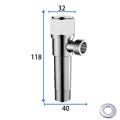 Podaljšan kotni ventil 118 mm z bakrenim jedrom in steblom