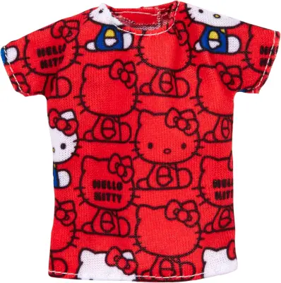 Mattel Barbie Fashions Hello Kitty Rdeča Majica (FLP41)