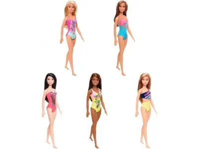 Barbie Plažne Lutke, raznolike barve (DWJ99)