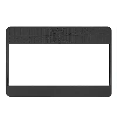 Zaščita zaslona za Tesla Model 3/Y s silikonskim okvirjem (črna)