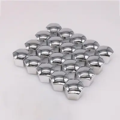 Set sivih zaščitnih pokrovčkov - 20 pokrovčkov + črna sponka  17 mm