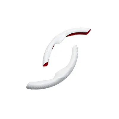 Prevleka za volan iz karbonskih vlaken za Teslo Model 3/Y - bela (38 cm)