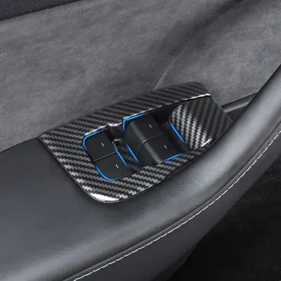 Okrasna obroba za ploščo stikala za okna Tesla Model 3 - komplet 10 kosov