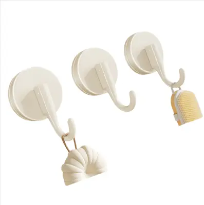 3-delni komplet kavljev s priseski brez sledi Beige