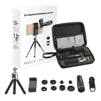 Komplet objektivov APEXEL 22X105 4-v-1: teleskopski, makro, širokokotni, ribje oko