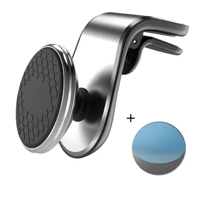 Magnetni nosilec za telefon za avto z vrtenjem za 360° Silver