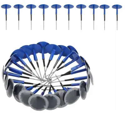 Rosfix Čep z Obližem 6 mm za Pnevmatike – Hladno Lepljenje, Ø Obliža 45 mm | 10 Kos, Za Radialne in Diagonalne