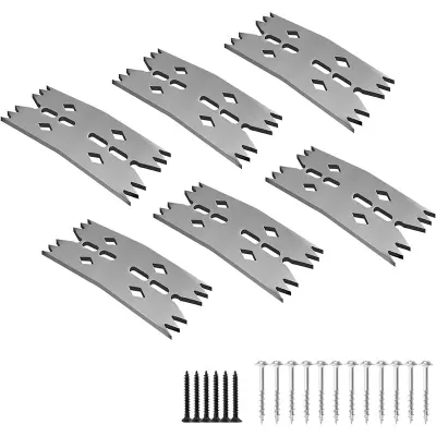 Kovinski ploščati pritrdilni elementi za obdelavo lesa in CNC 6 kosov