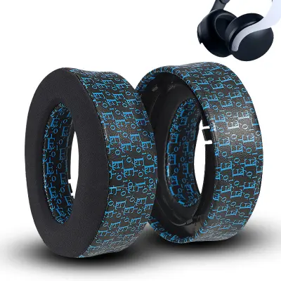 Hladilne prevleke za slušalke SONY PS5 - črno-moder potisk (2-pak)