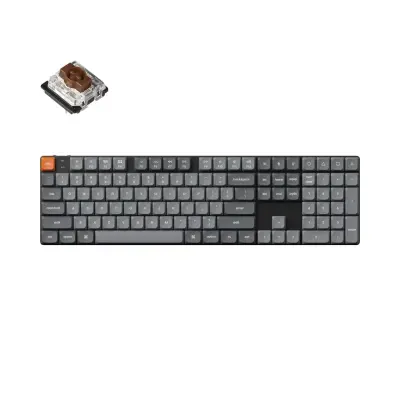 Keychron K5 Max QMK/VIA Brezžična mehanska tipkovnica RGB LED/ Gateron Brown / K5M-B3