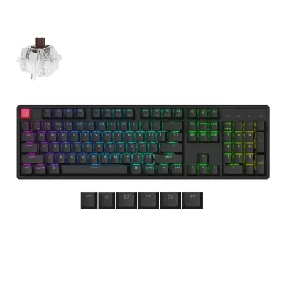 Keychron K10 QMK (Version 2) Brezžična mehanska tipkovnica RGB LED / Keychron Super Switch Brown / K10X-C3