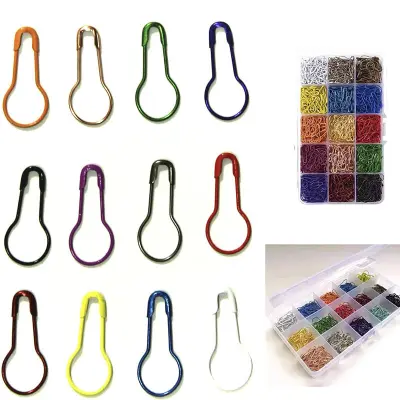 Barvite bučne varnostne sponke - 150 kosov različnih barv