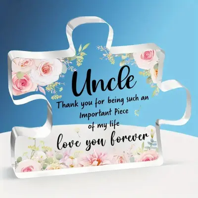 UV Natisnjena Ukrivljena Akrilna Namizna Dekoracija Ornament   K