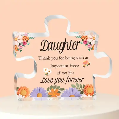 UV Natisnjena Ukrivljena Akrilna Namizna Dekoracija Ornament   F