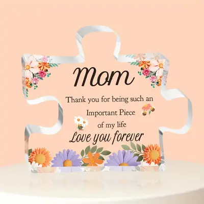 UV Natisnjena Ukrivljena Akrilna Namizna Dekoracija Ornament   H