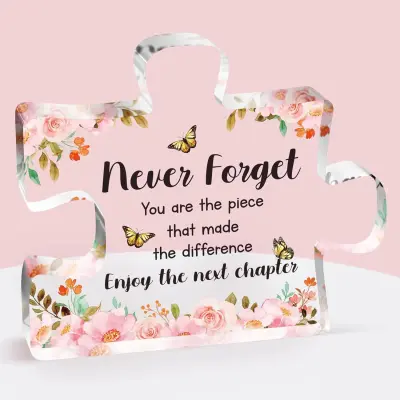 UV Natisnjena Ukrivljena Akrilna Namizna Dekoracija Ornament   C