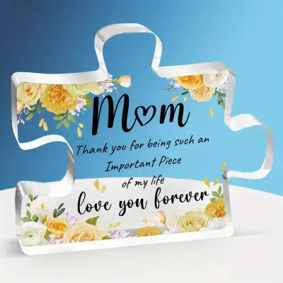 UV Natisnjena Ukrivljena Akrilna Namizna Dekoracija Ornament   L