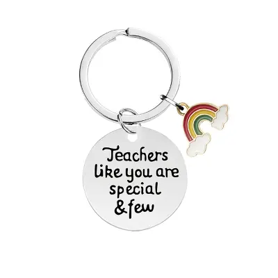 Mavrični obesek za ključe iz nerjavečega jekla CHY029