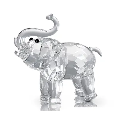 Kristalna figurica zobni slon Transparent