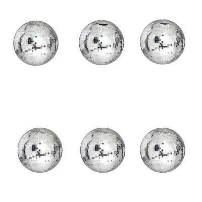 Okraski za disko kroglo, 5 cm srebrne odsevne zrcalne krogle