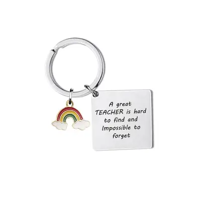 Mavrični obesek za ključe s kvadratnim obeskom - ZC0026