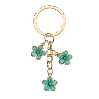 Očarljiv obesek za torbo v petrolejnih in zelenih odtenkih - ljubko in ustvarjalno darilo