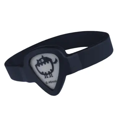 Držalo za trzalice za kitaro, zapestnica za trzalice za kitariste Black