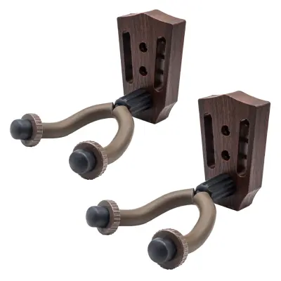 2-pakirni stenski obešalniki za kitaro, stenski nosilec za kitaro iz lesa   Model 3