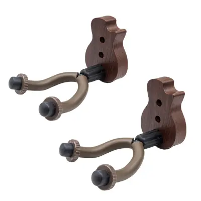 2-pakirni stenski obešalniki za kitaro, stenski nosilec za kitaro iz lesa   Model 1