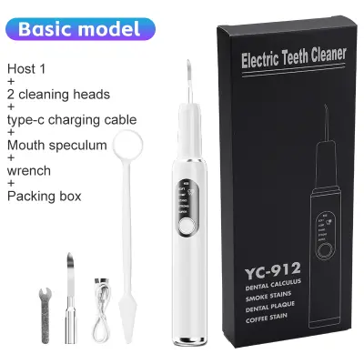 Komplet električnih zobnih ščetk Set za odstranjevanje zobnega kamna White