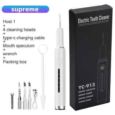 Električna zobna ščetka s 4 nastavki White