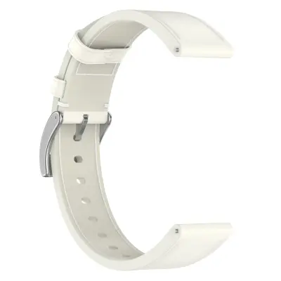Premium Usnjeni Pašček za Ure Huawei & Honor White 22 mm