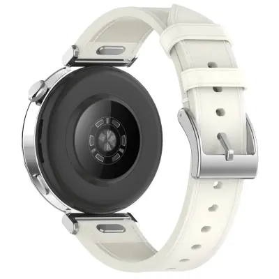 Premium Usnjeni Pašček za Ure Huawei & Honor White 20 mm